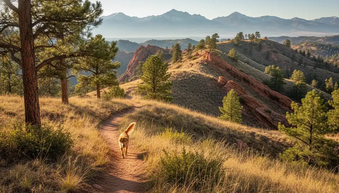 Illustration of Front Range foothills trail